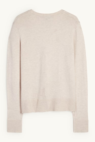 Women - Cardigan - light beige