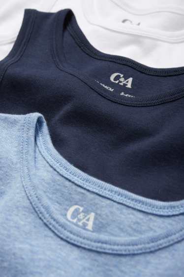 Kinder Jungen - Multipack 3er - Singlet - dunkelblau