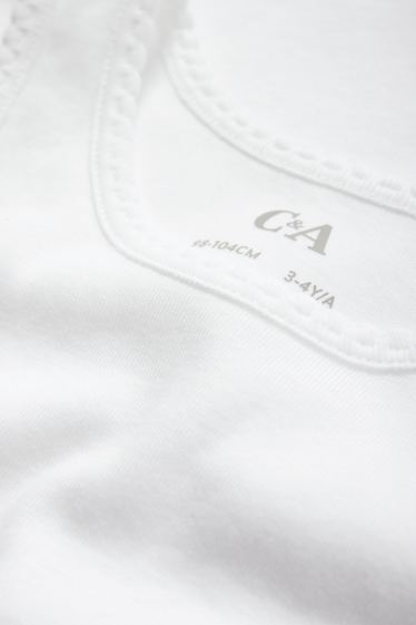 Děti - dívky - Multipack 3 ks - tílko - bílá