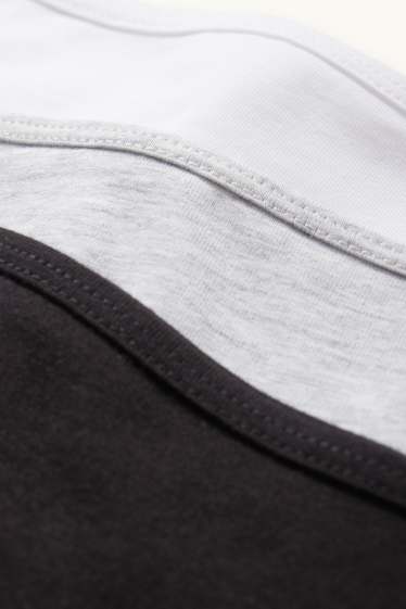 Enfants filles - Lot de 3 - culottes - noir