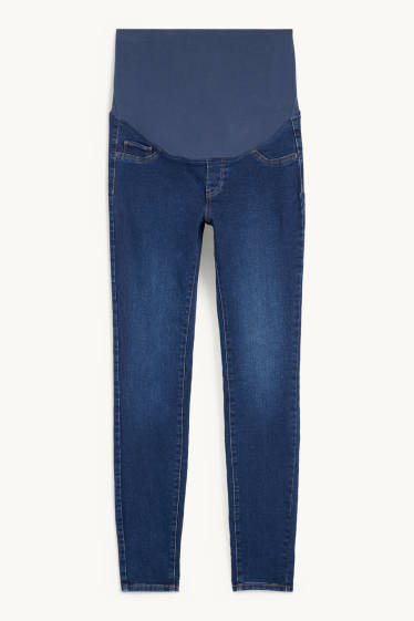 Dames - Zwangerschapsjeans - jegging jeans - jeansdonkerblauw