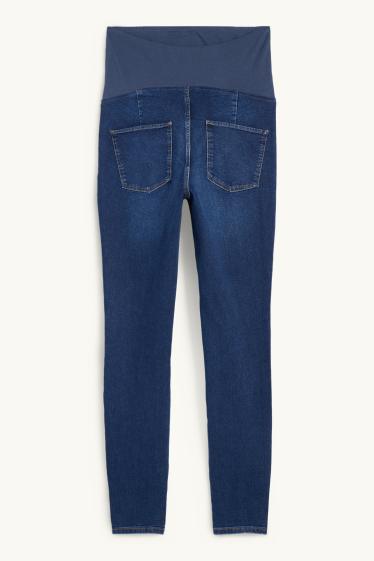 Dames - Zwangerschapsjeans - jegging jeans - jeansdonkerblauw