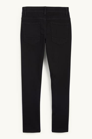 Kinderen: jongens - Skinny jeans - jog denim - jeansdonkergrijs
