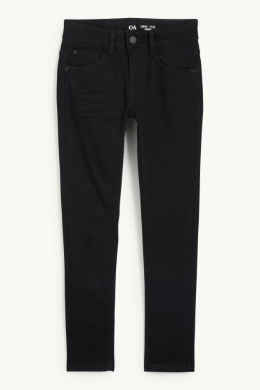 Kinderen: jongens - Skinny jeans - jog denim - jeansdonkergrijs