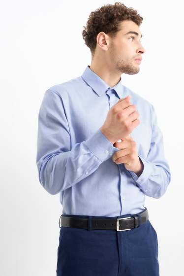 Herren - Businesshemd - Regular Fit - Kent - bügelleicht - hellblau