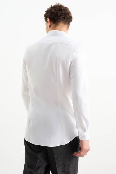 Home - Camisa formal - slim fit - Kent - fàcil de planxar - blanc