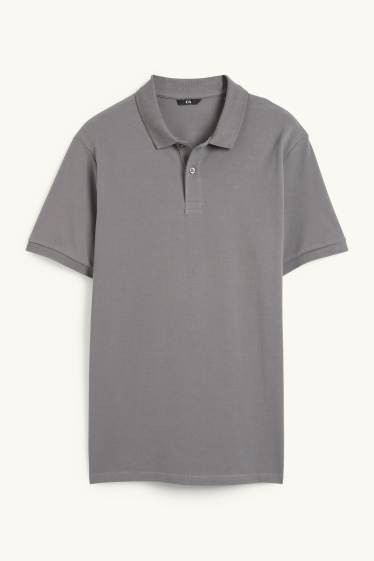 Uomo - Polo - regular fit - grigio scuro