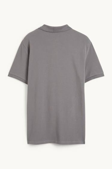 Uomo - Polo - regular fit - grigio scuro