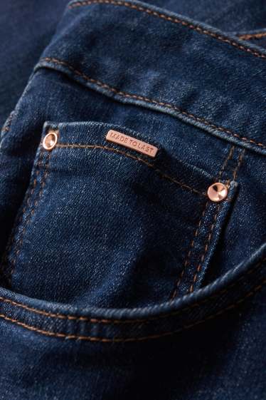 Donna - Straight jeans - vita media - LYCRA® - jeans blu scuro