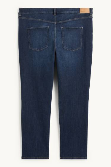 Donna - Straight jeans - vita media - LYCRA® - jeans blu scuro