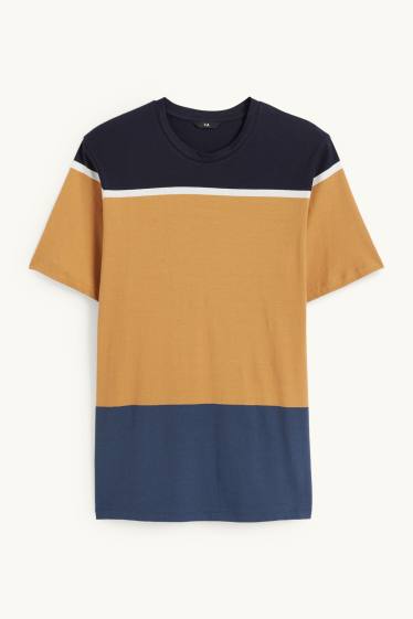Men - T-shirt - light brown