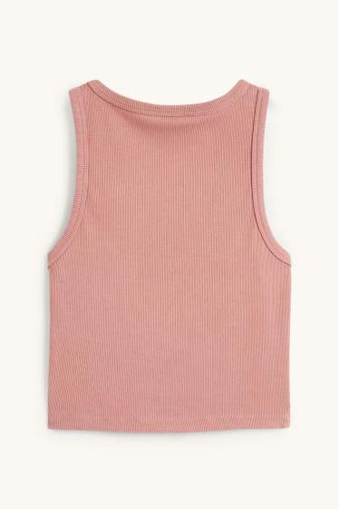 Women - Cropped top - dark rose