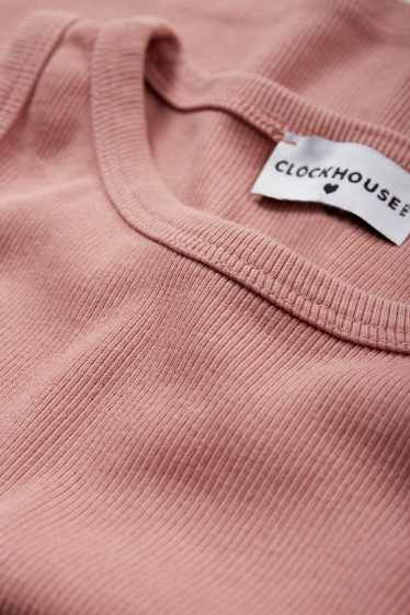 Women - Cropped top - dark rose