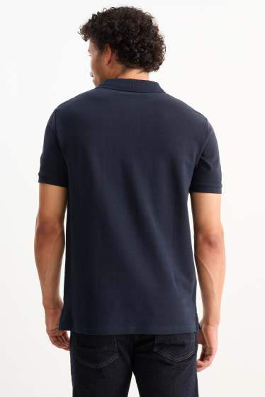 Hommes - Lot de 2 - polos - bleu foncé