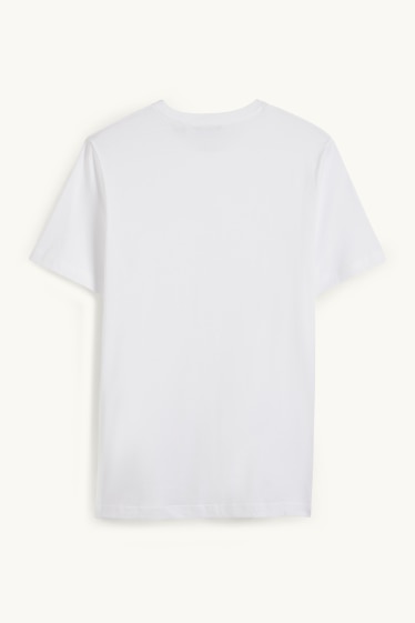 Men - T-shirt - regular fit  - white