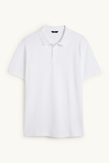 Pánské - Polokošile - regular fit - bílá