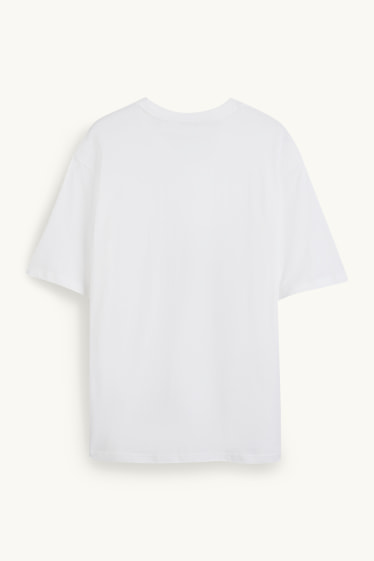 Hommes - T-shirt surdimensionné - blanc