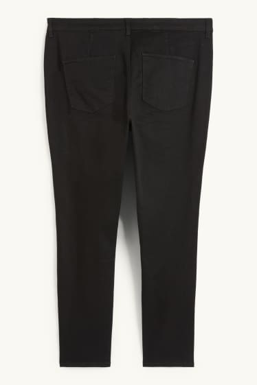 Damen - Jegging Jeans - High Waist - schwarz