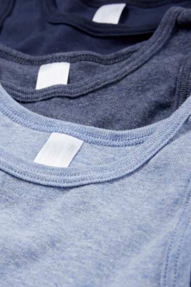 Kinder Jungen - Multipack 3er - Singlet - dunkelblau