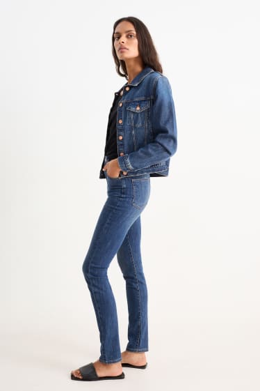 Femei - Slim jeans - talie înaltă - denim-albastru