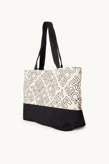 Damen - Shopper - Micky Maus - beige
