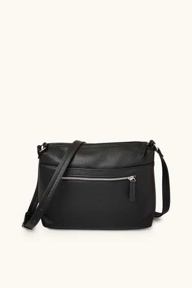 Women - Crossbody bag - faux leather - black