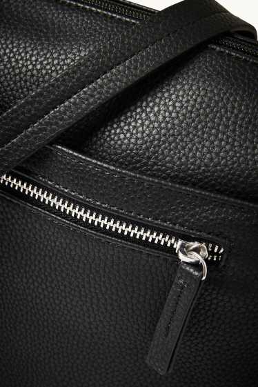 Women - Crossbody bag - faux leather - black
