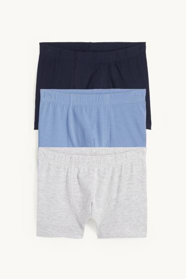 Kinderen: jongens - Set van 3 - boxershorts - donkerblauw