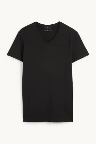 Uomo - T-shirt - slim fit - Flex - nero