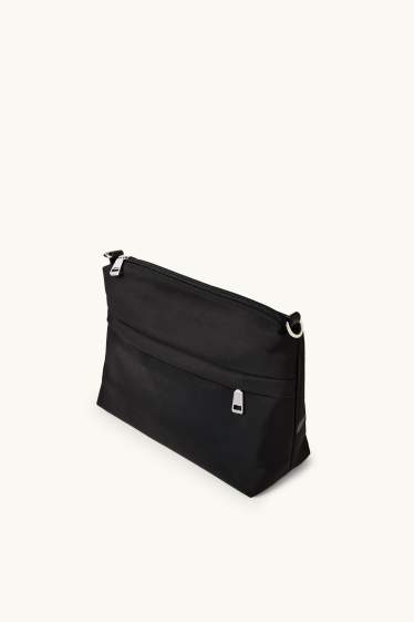 Mujer - Bolso bandolera con correa extraíble - negro