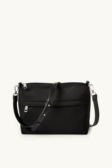 Mujer - Bolso bandolera con correa extraíble - negro