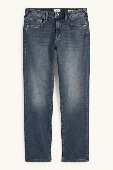 Pánské - Straight jeans - džíny - tmavomodré