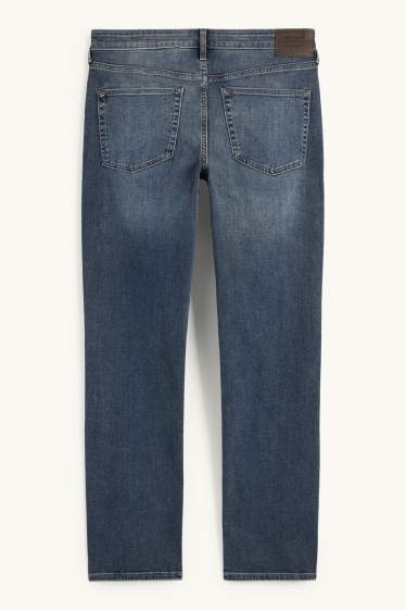 Pánské - Straight jeans - džíny - tmavomodré