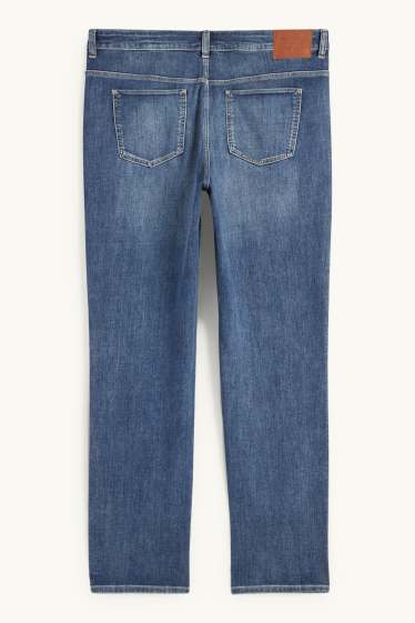 Femmes - Jean coupe droite - mid-waist - LYCRA® - jean bleu