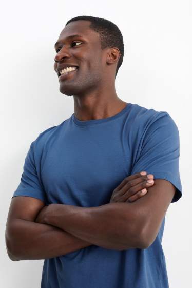 Hommes - T-shirt - regular fit  - bleu