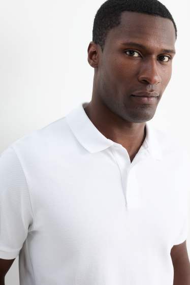 Pánské - Polokošile - regular fit - bílá