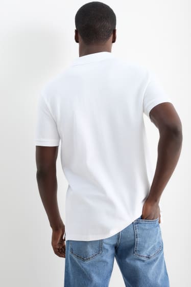 Pánské - Polokošile - regular fit - bílá