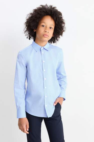 Kinderen: jongens - Overhemd - lichtblauw