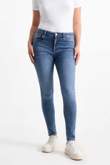 Dámské - Skinny jeans - mid waist - tvarující - LYCRA® - džíny - modré