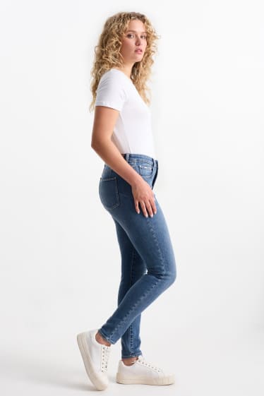 Dámské - Skinny jeans - mid waist - tvarující - LYCRA® - džíny - modré
