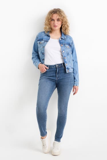 Dámské - Skinny jeans - mid waist - tvarující - LYCRA® - džíny - modré