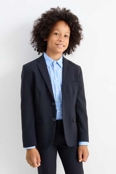 Kinder Jungen - Baukasten-Sakko - Stretch - LYCRA® - dunkelblau