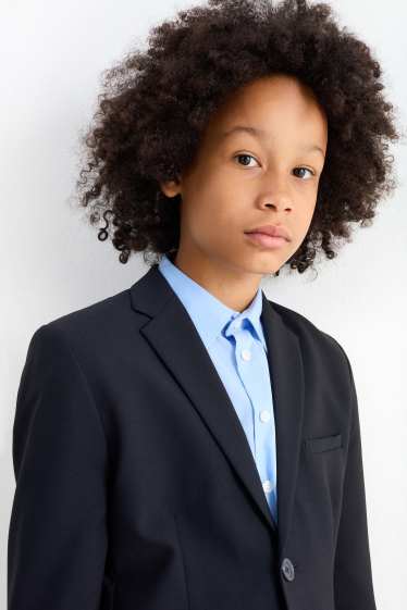 Kinder Jungen - Baukasten-Sakko - Stretch - LYCRA® - dunkelblau