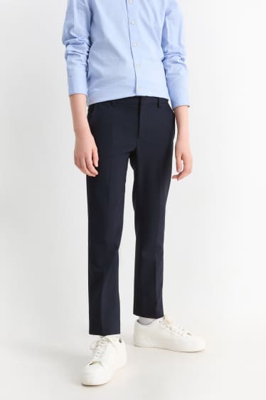 Enfants garçons - Pantalon de costume - Stretch - LYCRA® - bleu foncé