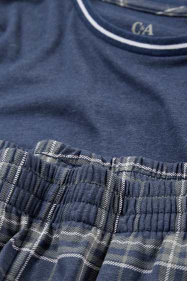 Hommes - Pyjama - bleu foncé