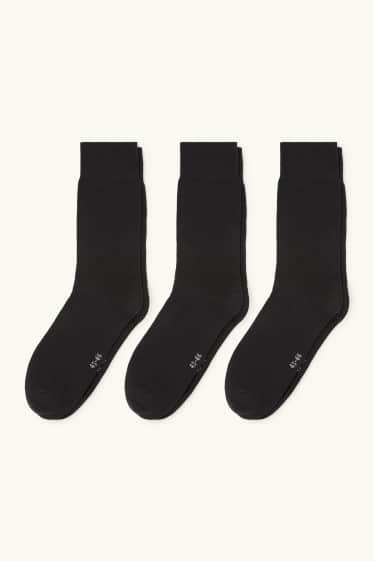 Uomo - Confezione da 3 - calzini - nero