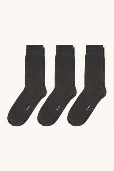 Men - Multipack of 3 - socks - black