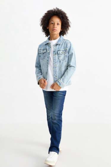 Kinder Jungen - Straight Jeans - jeansblau