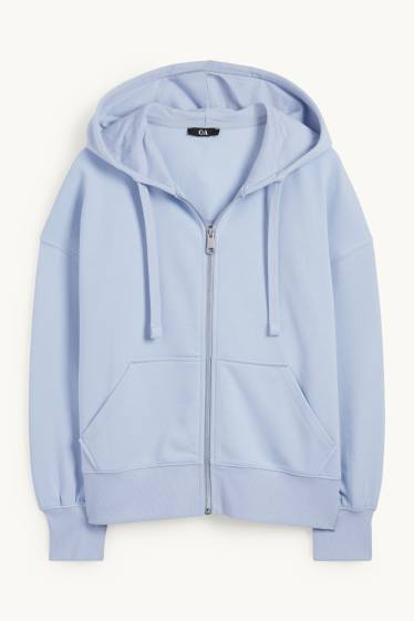 Women - Basic hoodie - light blue