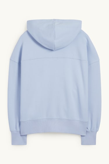 Women - Basic hoodie - light blue